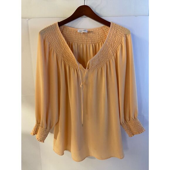 Calvin Klein peach top large - Picture 1 of 8
